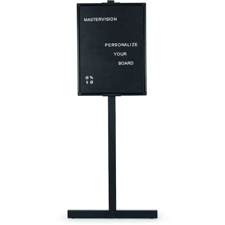 Mastervision Letter Board Stand 18"x24", Black, Aluminum Frame SUP1001