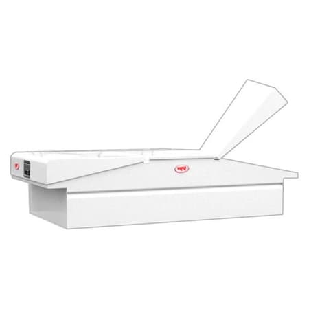 Rki 30 in. Wide Double Lid Steel Cross Box for Fullsize, White RKIST63W