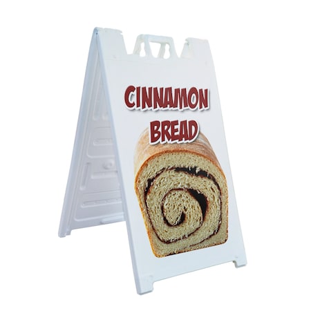 Signmission Cinnamon Bread, A-Frame & 2 Sign Inserts, Heavy-Duty Plastic Frame SBHD-C-2436-Cinnamon Bread