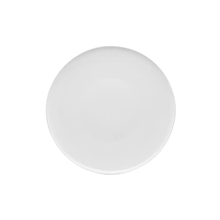 Homeroots White Six Piece Round Coupe Porcelain Service For Six Dinner Plate Set 483483