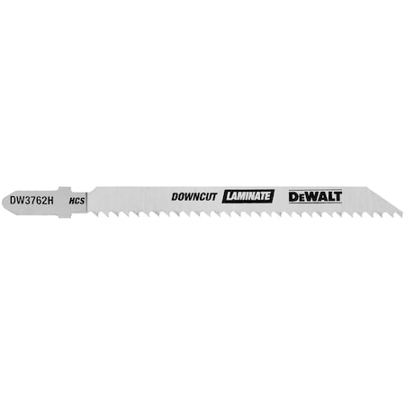 Dewalt 4" 10 TPI T-Shank Laminate Down Cutting Wood Cutting Jig Saw Blade, PK5 DW3762H