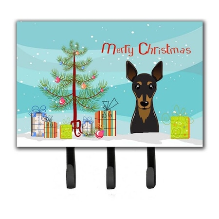 Carolines Treasures Christmas Tree and Min Pin Leash or Key Holder BB1612TH68