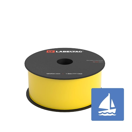Labeltac Marine Supply 2in x 150ft LT4/Pro X, Yellow LT201MN