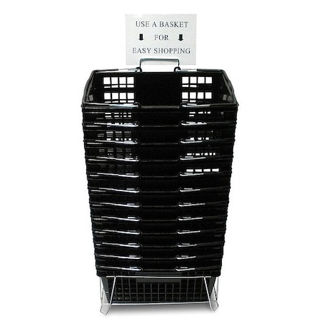 R.W. Rogers Co Hand Basket Set, Black, 8-3/4 in L H2462010