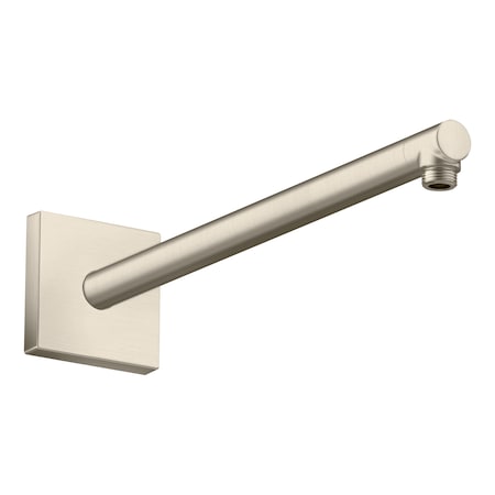 Axor ShowerSolutions Showerarm Square, 15" in Brushed Nickel 26436821