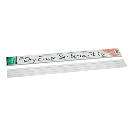 Easy-To-Organize 3 x 24 in. Dry Erase Sentence Strips, White, 3PK EA3483154