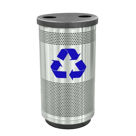 35 gal Round Stainless Steel Stainless Steel