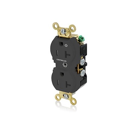 Leviton Extra Heavy Duty Controlled Duplex Receptacle 20 Amp, 125 Volt 5362-1PE