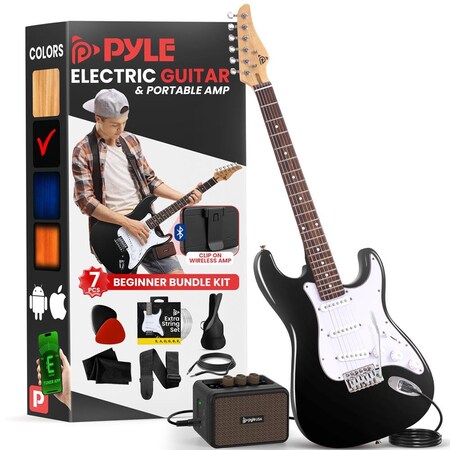 Pyle Electric Guitar and Amp Kit PEGKT400BK