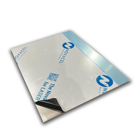 Online Metal Supply 0.100 in x 12 in x 48 in, 5052-H32 Aluminum Sheet, Mill Finish w/PVC 505232PT0.1W12L48,1