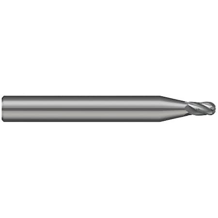 Harvey Tool Miniature End Mill-5 Flute-Ball, 714905, Uncoated, .118" Cutter Diameter, .177" Length of Cut 714905