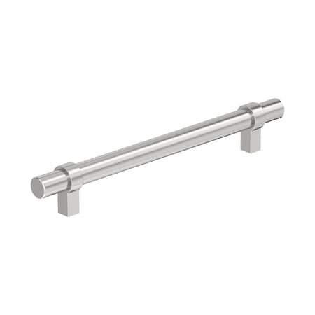 Amerock Central 6-5/16 inch (160mm) Center-to-Center Polished Chrome Cabinet Pull, 10PK 10VMP3716326