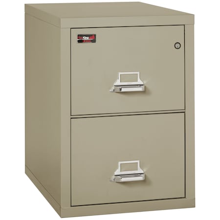 Fireking 2 Drawer, 2 Hr Fire & Impact Rated, Vertical, 32" depth Legal Pewter 2-2130-2PE