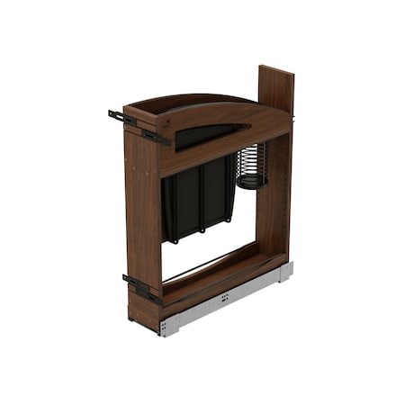 Craftsman Collection Base Pullout Knife/Utensil Wood/Black 5-15/16 in W Soft-Close Craftsman 448KBCC-BCSC-WN-5MB
