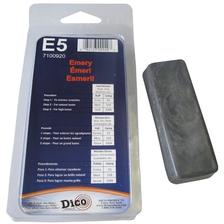 Dico Buffing Compound, 12 in Thick, Emery Cloth, Black 7100920