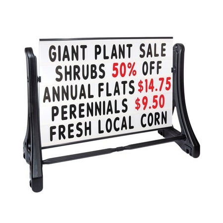 Specialty Store Services 48w X 36h Portable Roadside Swinger Letterboard Sign 40100