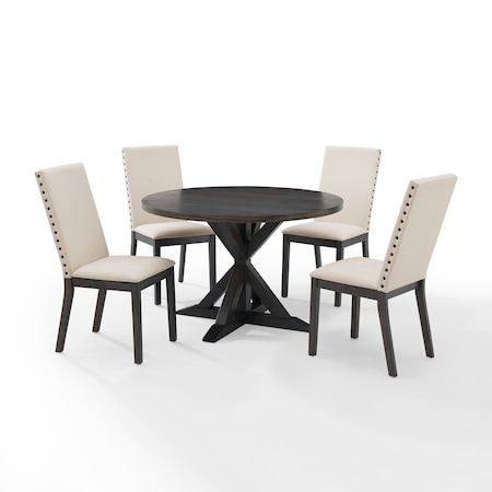 Crosley Hayden 5-Piece Round Dining Table Set For 4 KF13074SL