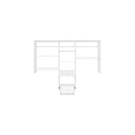 Easy Track Kids Convertible 48 in. to 96 in. W Closet System, White PH66-WH