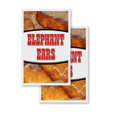 Signmission Elephant Ears, Vinyl Decals Only 24 Inch x 36 Inch, Vinyl Decal, 2PK DSB-2436-2PACK-Elephant Ears