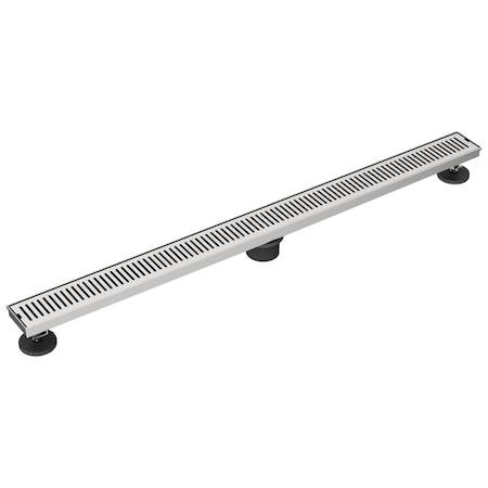 Vigo Elan 36 in. Linear Shower Drain in Brushed Nickel VG07003BN