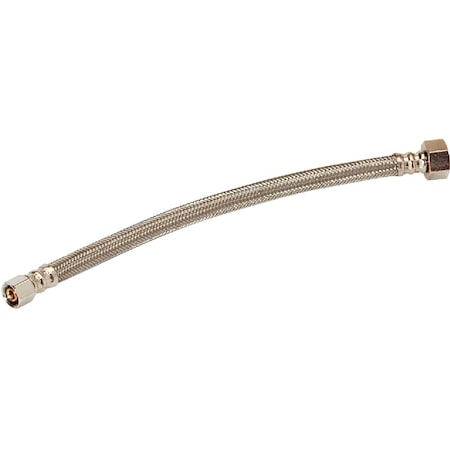 Do It Best 3/8'' C X 1/2'' F X 12'' L. Braided Stainless Steel Faucet Supply Line 496-001DIB