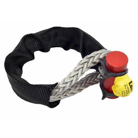 Lockjaw Synthetic Shackle, Lifting Rated, 6,720 lbs WLL, 3in Working Dia. w/ Kevlar Sleeve 17-037505K