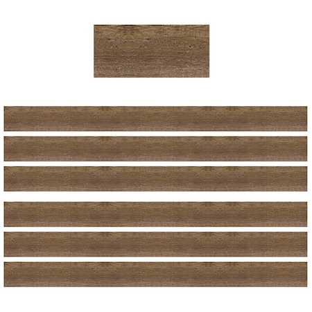 Teacher Created Resources Home Sweet Classroom Wood Design Straight Border Trim, 35 Feet Per Pack, 6PK TCR8700