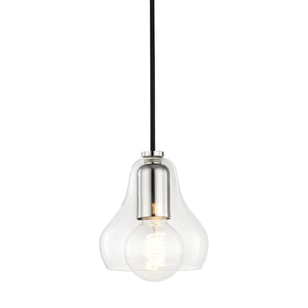 Mitzi Sadie 1 Light Pendant 5.75 In. Polished Nickel H104701S-PN