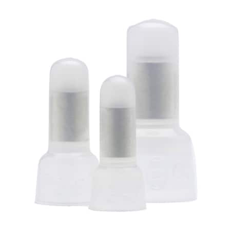 Nsi Twist-On Wire Connector, 10 AWG Max, Clear, Nylon Insulation, 300 V C12-N