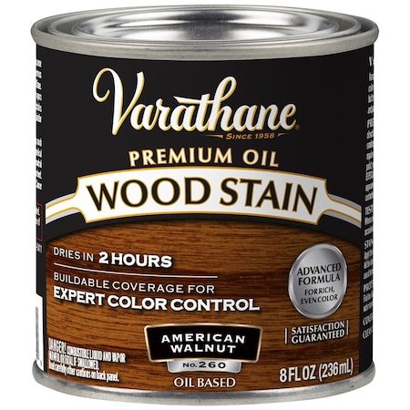 Rust-Oleum 1/2 Pt American Walnut Varathane Oil-Based Interior Wood Stain 211804