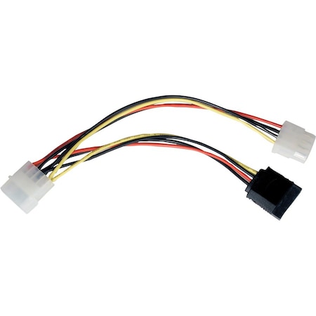 Tripp Lite Serial ATA Cable, 4 Pin M/F, 15 Pin, 6" P945-06I