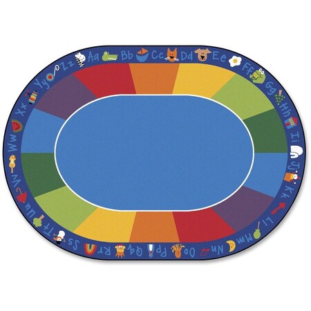 Carpets For Kids Fun with Phonics 8.25 ft. x 11.67 ft. Oval Carpet 9616