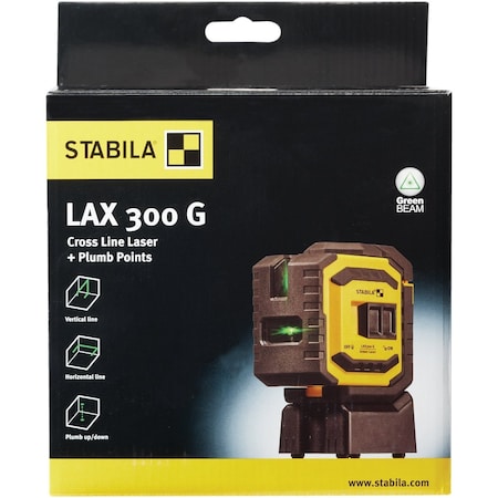 Stabila Green Cross Line & Plumb Points Laser Level 3185