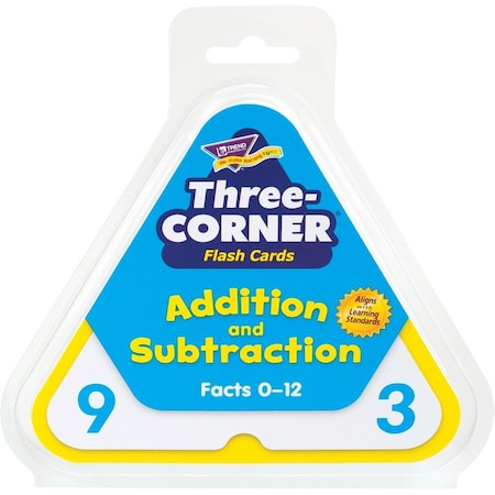 Trend Enterprises Addition and Subtraction Three-Corner® Flash Cards T1670