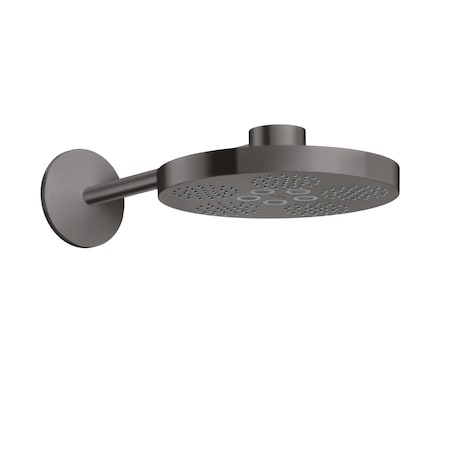 Axor ONE Showerhead 280 2-Jet with Showerarm Trim, 1.75 GPM in Brushed Black Chrome 48482341