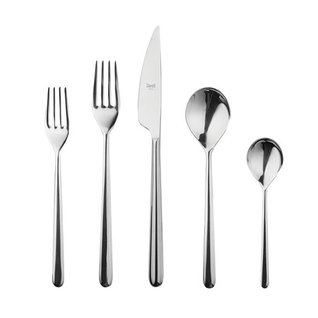 Mepra Linea Flatware Set - 20 Pieces - Stainless Steel 104822020