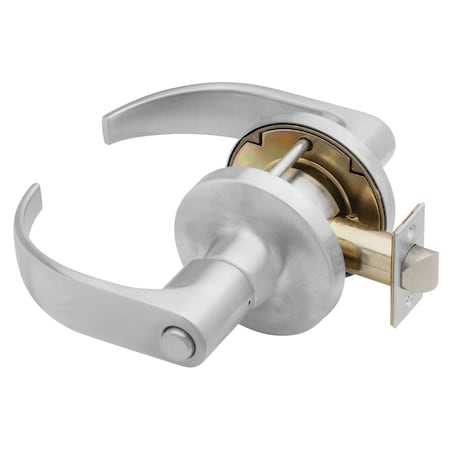 Falcon Grade 1 Privacy Hospital Cylindrical Lock, Non-keyed, Quantum Lever, Standard Rose, Satin Chrome Fi T291S Q 626