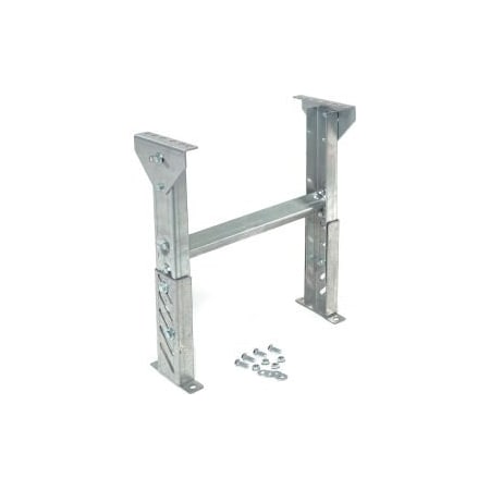 Omni Metalcraft Omni Metalcraft 1-3/8" Roller & Skate Wheel Conveyor Leg Support 12"W with 46" to 58"H LHST"BF"-46.25-58.25 TOL-12W