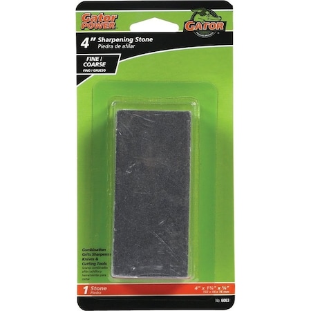 Gator 6063 Combination Sharpening Stone, 4 in L, 134 in W, 58 in Thick, Silicone Carbide Abrasive 6063GA
