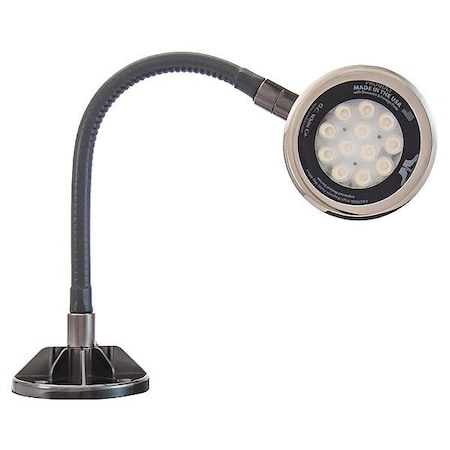 O.C. White Co Spot Light, Gooseneck, 18 W, Black LED-MG12-30-120V