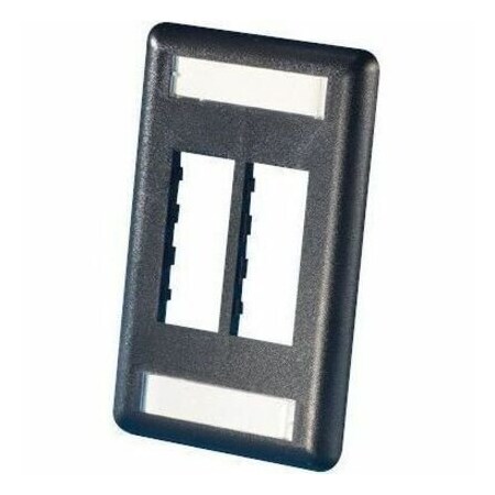 Ortronics 4-PORT FLUSH MOUNT UNLOADED, SINGLEGANG TRACJACK, BLACK 40300546-00