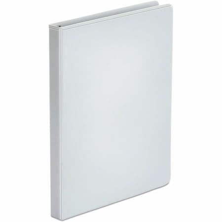 Universal Round Ring Economy Vinyl View Binder, 1/2" Capacity, White UNV20952***