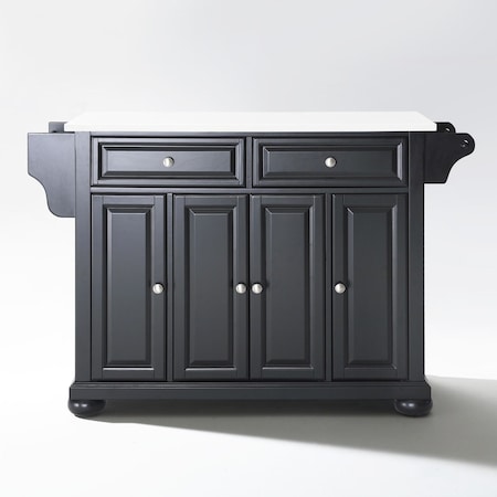 Crosley Alexandria Stone Top Full Size Kitchen Island/Cart KF30005ABK