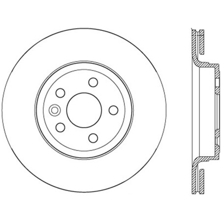 Centric Parts Centric Premium High Carbon Alloy Brake Rotor 125.39047