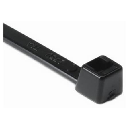 Hellermanntyton Cable Tie, 8in Long, UL Rated, 50lb Tensile Strength, PA66, Black, 100/pkg T50R0C2