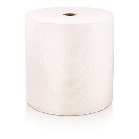 Locor 1-Ply Mid-Premium White Hard Wound Roll Towels, 6PK 46897