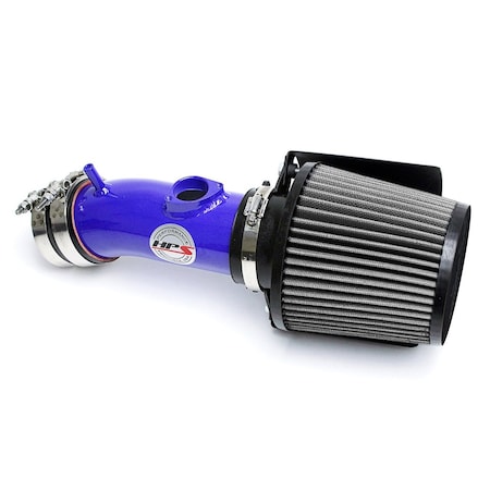 Hps Performance Air Intake Kit with Heat Shield, Blue, 827-547BL