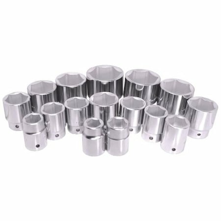 K-Tool International 3/4" Drive, 2" SAE Socket, 6 Points, Stndrd 6Pt, Chrome 3/4"Dr, 2 KTI-24164
