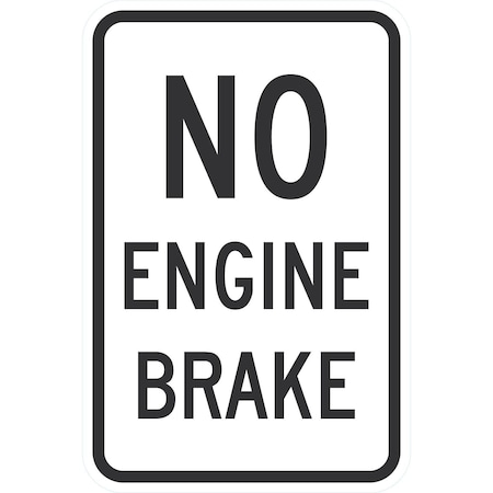 Lyle No Engine Brake, 12x18, Engineer Grade, White G-3404-EG_12x18