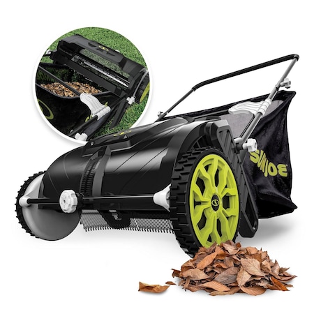Sun Joe New 21-In Leaf Sweeper with 22-Gal Collection Bag SDJ602LS